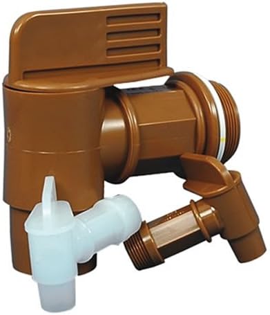 2" Gold Drum Faucet with 2 3/16" OD Outlet