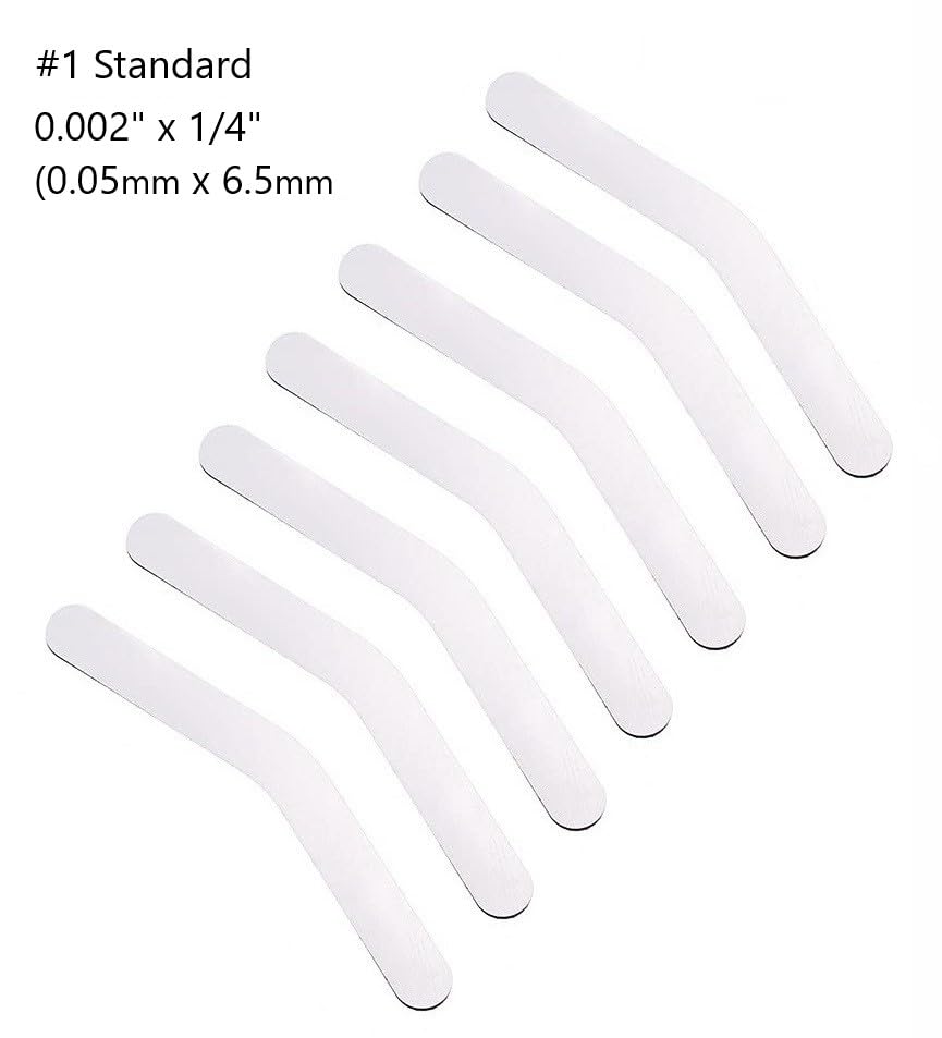 American Goods Dental 144/pk Tofflemire Matrix Bands Thin Stainless Steel Matrices Strips Dentistry Tool (#1 0.002