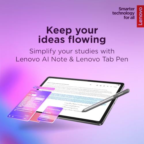 Image of Lenovo 11″ Tablet, 2.5K IPS Touchscreen Display (90Hz), 8-Core MediaTek Dimensity 6300, 8GB RAM, 320GB Storage (UFS+SD Card), All-Day Battery, Includes Stylus Pen + Protective Folio Case, Luna Grey
