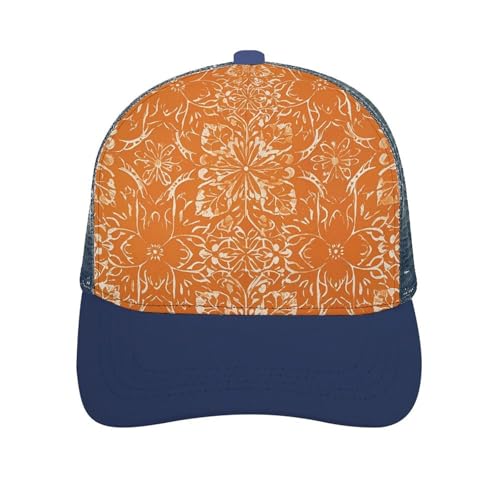 Casquette de baseball en maille orange pour vos sorties plein air