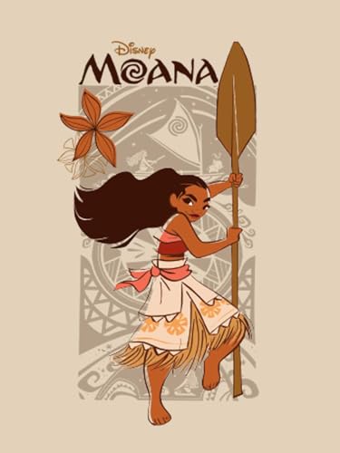 Image of JUNEBERRY 100% Pure Cotton Oversized Baggy Fit Official Disney Merchandise Cool & Goofy Graphic Printed T-Shirt for Women (Characters: Moana, Pooh & Lion King)