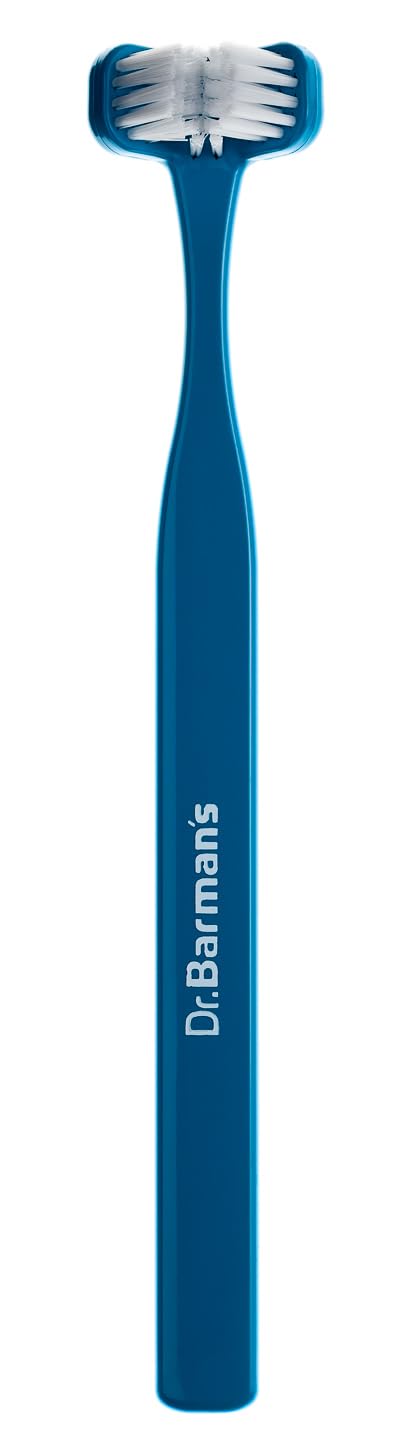 Dr Barman's Superbrush Adult 3-Sided Toothbrush Blue