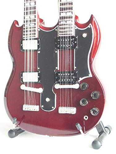 Guitare miniature Gibson SG doule manche – Axe Heaven - Les Beatles, Paul McCartney, John Lennon, RIngo Starr, George Harrison Guitare miniature Gibson SG doule manche - Axe Heaven – Image 5