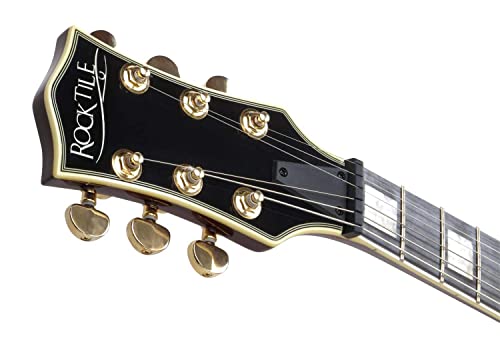 Rocktile Pro L-200OHB Guitare électrique Orange Honey Burst avec accessoires - Les Beatles, Paul McCartney, John Lennon, RIngo Starr, George Harrison Rocktile Pro L-200OHB Guitare électrique Orange Honey Burst avec accessoires – Image 5