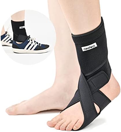 NEOFECT Drop Foot Brace Black Right AFO Foot Drop Brace for Walking, Drop Foot Brace with Shoes, Stroke Recovery Equipment, Foot Drop Brace for Sleeping, Adjustable Ankle Brace