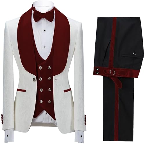 Men's Formal Jacquard Tuxedo Casual Shawl Collar Wedding Groom Suit Peak Lapel Solid Color Blazer