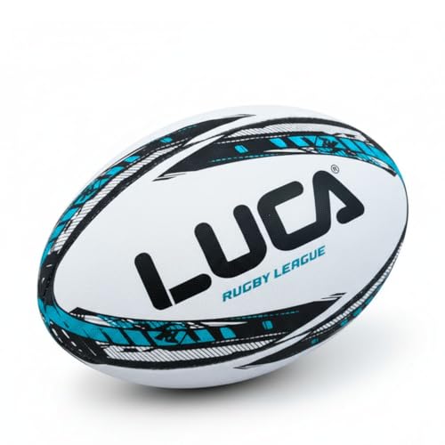 Image of LUCA Rugby Ball Sizes 3, 4 & 5 Hand Stitched Super Grip 3-Ply Construction
