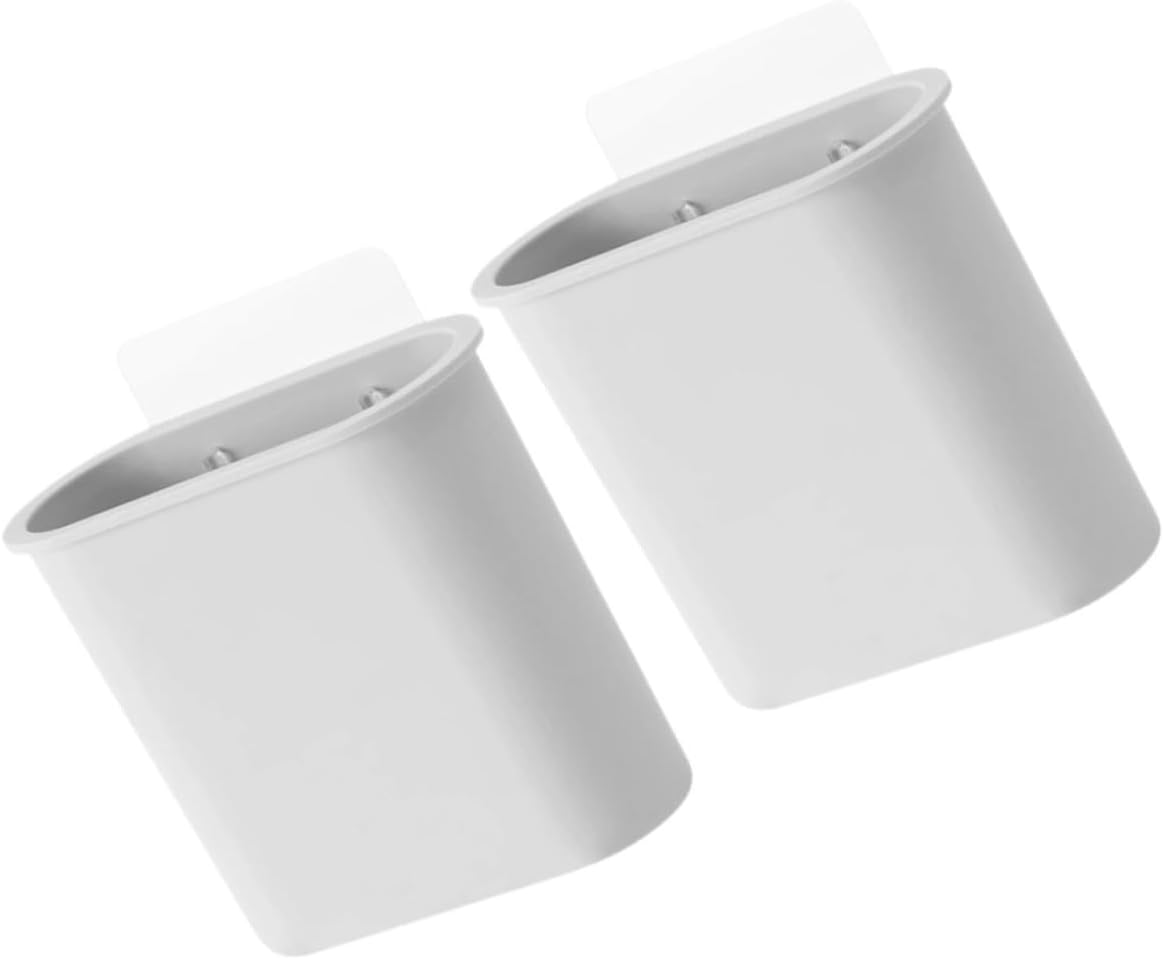 STOBAZA 10pcs Wall-Mounted Storage Bin Draining Toothbrush Organizer Wall Mount Bathroom Storage for Bedroom Home Decor