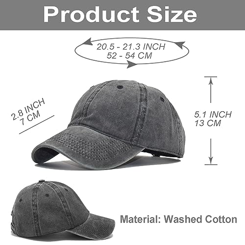 4 Pieces Toddler Baseball Hat Kid Baseball Cap Washed Cotton Adjustable Caps Hats for Boys Girls - Image 3