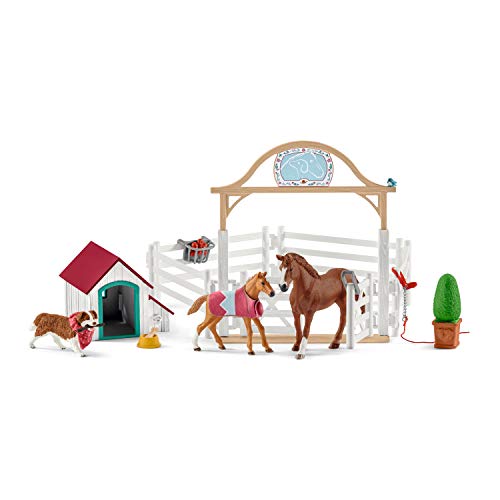 Schleich 42458 Horse Club Hannahs Gastpferde mit Hündin Ruby, für Kinder ab 5-12 Jahren, Horse Club - Spielset – Ansicht 4