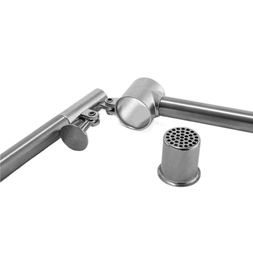 Knoblauch Stampfer Knoblauchpresse Aus Edelstahl, Manuelle Presse, Ingwerpresse, Rutschfester Stampfer FüR Knoblauch Ingwer