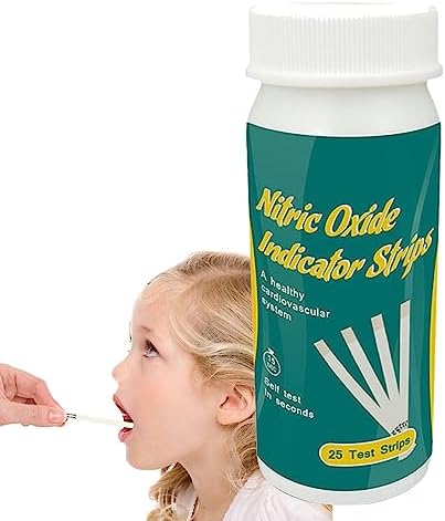 Nitric Oxide Indicator Strips | 25 Strips Fast Results Nitric Oxide Indicator Test Strips - Fast Results Nitric Oxide Test Strips for Body Nitric Oxide Testing, Biology and Environmental Hondony