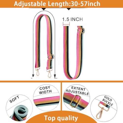 Image of S-Jacorry Purse Strap Replacement Crossbody Wide Shoulder Strap Adjustable Canvas Straps Handbag Strap Replacement Belts