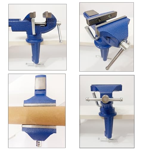 Winhub Table Vise 80mm Bench Vice Adjustable Bench Clamp with 360 Degree Rotated Swivel Base for Workbench Workshop Factory - Image 3