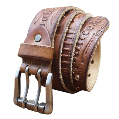 Ceinture cuir de vachette véritable homme chic et boucle ardillon