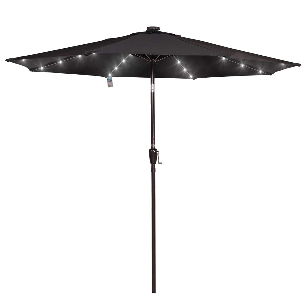 Buy Sundale Outdoor Solar Powered 32 LED Lighted Patio Umbrella Table Market Umbrella with Crank