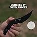 CJRB Nanner Pocket Knife, 3.23'' AR-RPM9 Steel Blade with G10 Handle, Sharp EDC Knife with Crossbar Lock for Camping Hiking, Designed by Dustin Rhodes(J1955 Black)