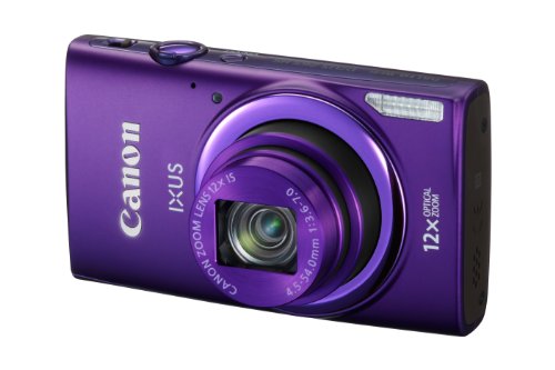 Canon IXUS 265 HS Camera - Purple (16MP, Optical Zoom and ZoomPlus) (Renewed)