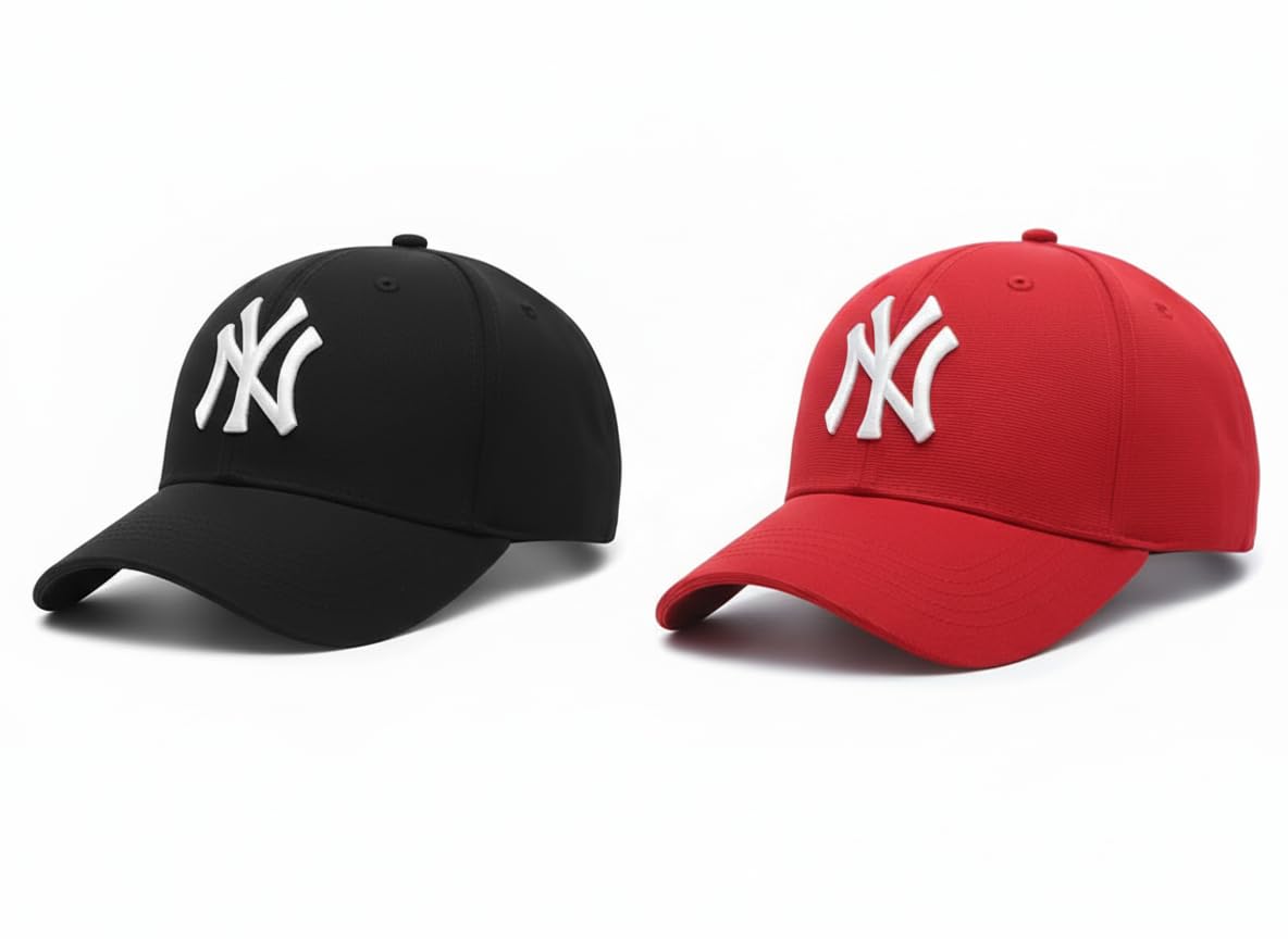 urban punk Unisex NY Caps for Men Original Adjustable Cap for Men's, Stylish All Sports Type Caps or Hats Free Size, UV Protection, Sports Cap for Men's, Outdoor Casual Wear-picture-11