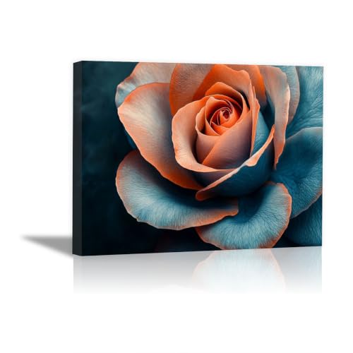 Tableau sur toile paysage rose orange pour sublimer la decoration de votre salon