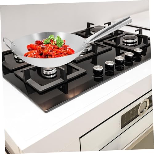 Wok de acero inoxidable PRETYZOOM 1pc antiadherente miniatura 2