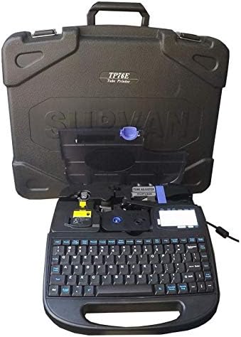 Supvan TP76E Label Printer stored inside its protective carrying case.