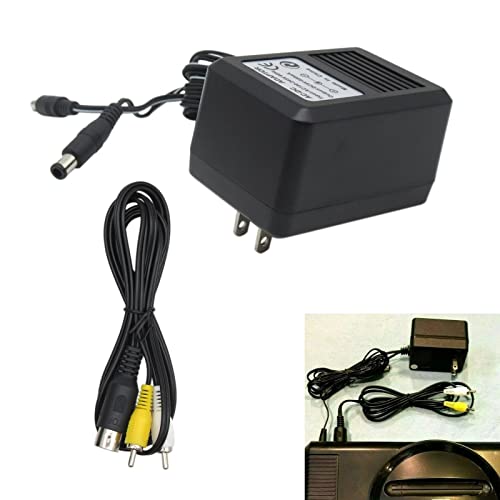 Audio/Video Cables And Ac Power Cord Bundle For Sega Genesis 1 Model 1601 (Black) #TOP1