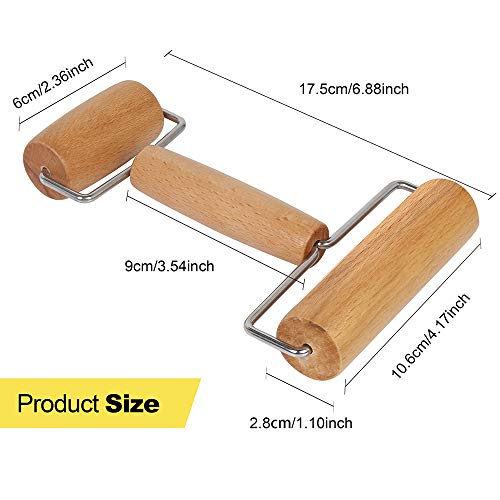 Leobro 5D Diamond Painting Tools Wooden Roller, 2 In 1 Design Wooden Roller For Diamond Painting Rhinestone Embroidery, Craft Clay, Ceramic & Pottery Clay #TOP1