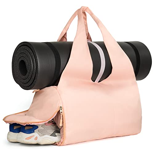 Pink Gym Bag Women's Sports Yoga Bag - Fits up to 13.3