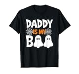 Photo Gallery maglietta divertente con scritta "daddy is my boo", fantasma, per halloween maglietta Photo Gallery maglietta divertente con scritta "daddy is my boo", fantasma, per halloween maglietta