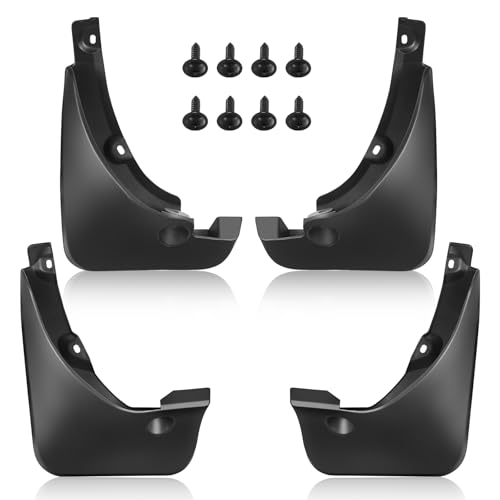 BDFHYK Mud Flaps Splash Guards PP and PTO Front & Rear Side Mud Guards Compatible with Toyota RAV4 2006-2012 3th gen with OEM Fender Flares 4 Pcs Black