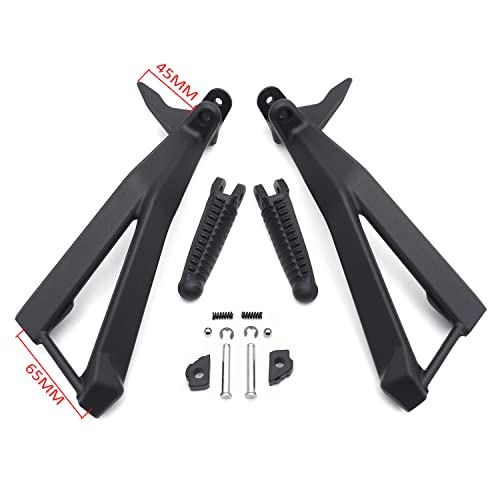 Httmt- Black Rear Passenger Footpeg Bracket Compatible With Ducati 08 848,07-08 1098/S,10-11 1098/S [P/N: Mt390-051-Bk] #TOP1