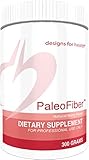 Designs for Health PaleoFiber - 12 Digestive Fiber Blend Powder Supplement with Psyllium Husk, Flax + Apple Pectin - Prebiotic Gut Support, Berry Flavored (60 Servings / 300g)