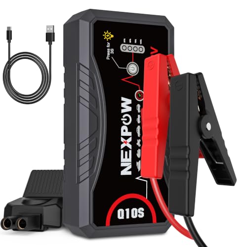 NEXPOW Car Jump Starter 2026 Upgraded Car Battery Jump Starter Pack | 3000A Peak for Up to 9.0L Gas and 7.0L Diesel Engine 12V Battery starter Jumper Cable Portable Lithium Jump Box with USB 3.0