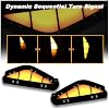 Switchback White/Amber LED DRL Front Bumper Fog Light Daytime Running Light Sequential Flash Turn Signal Feature Compatible with Hyundai Santa Fe SUV 2021 2022 Accessories