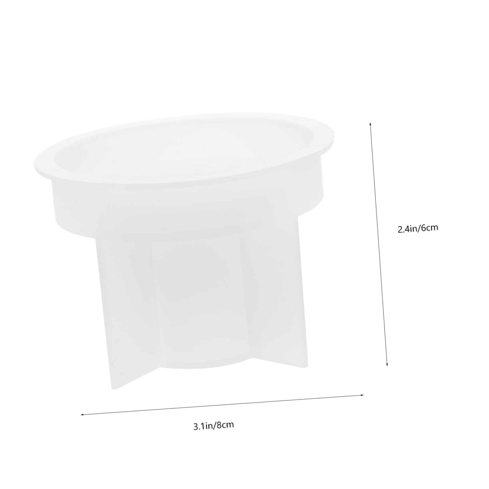 TEHAUX 8pièces Moules à Bougeoir Silicone Moldes De Bougies Ronds Support De Bougie Flexible Et Pratique Pour Créations Artisanales