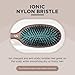 Spornette Ion Fusion Cushion Oval Brush - Boar & Nylon Bristle Mix for Brushing Out, Smoothing, Detangling, Styling and Setting Medium to Long, Thick, Thin or Normal Hair for Men, Women and Children