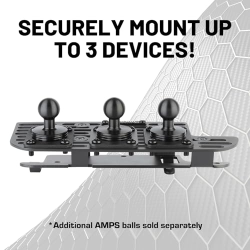 Image of Bulletpoint Multiple Device Metal Dash Mount Cell Phone Holder Compatible with 2019+ RAM Truck 1500, 2500, 3500, TRX, RHO (RubiGrid v2 Magsafe Compatible)
