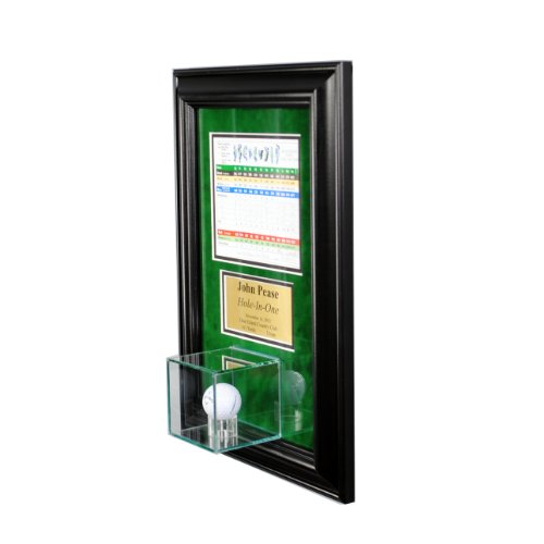 Image of Perfect Cases Hole in One Golf Ball Glass Display Case Wall Mounted