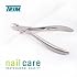 Trim Contour Nail Brush, Ergonomic Handheld Scrub Brush for Nails & Cuticles, Durable Nylon Bristles for Deep Cleaning, Gentle Exfoliation & Manicure Prep, Clear Plastic Handle, 1 Count