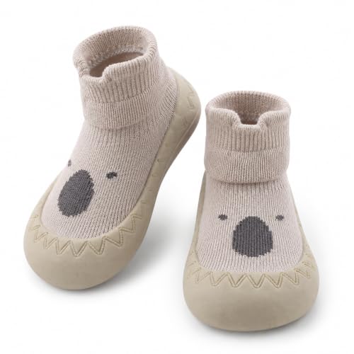Exemaba Baby Sockenschuhe Rutschfeste Niedlicher Cartoon Weicher Stricken...