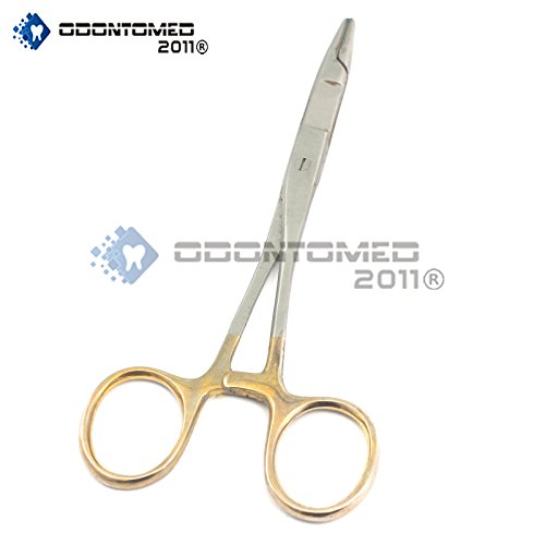 OdontoMed2011 Olsen Needle Holder 16cm German Stainless Steel with Tungsten Carbide Inserts ODM
