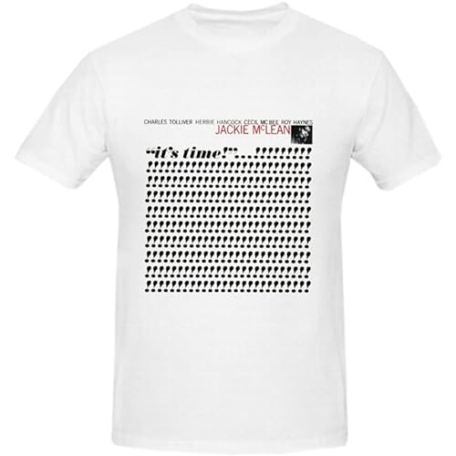 Photo de Jackie Mclean Its Time Graphic T Shirts for Men Crew Neck T-Shirt White L