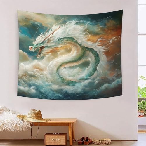 Couverture murale dragon 3D poster tissu et tapisserie grand format 180x230 cm