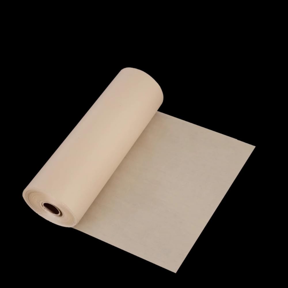 YTDJJWLS 100 m pogrubiony długi papier ryżowy do kaligrafii specjalny papier do połowy ugotowany, żółty