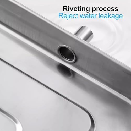 Durable Stainless Steel AC Drip Pan - Water Collector for Window Air Conditioner, Outdoor HVAC Condensate Tray, Essential Drain Kit Accessory,84x38x3cm-Hose10m