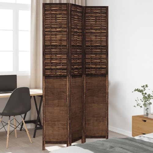 Biombo de madera maciza de paulownia, 3 piezas, biombo plegable con protección visual, para salón, dormitorio, oficina, decorativo