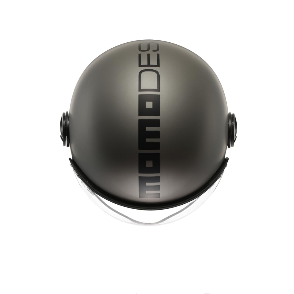 MOMODESIGN - FGTR EVO E2206, Jet-Helm mit Sonnenblende, offener Helm für Motorräder und Motorroller, für Männer und Frauen, Matt