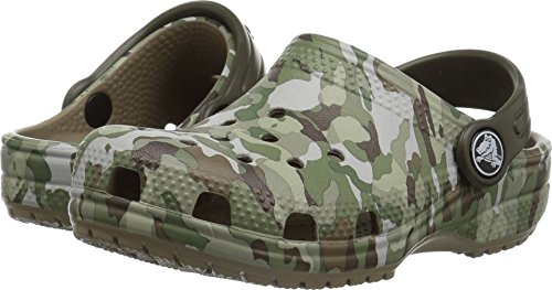 Image of crocs Kid's Classic Graphic Clog K Shoe, khaki, J3 M US Little Kid
