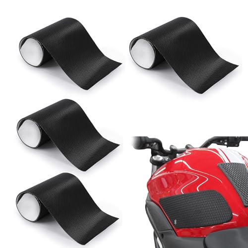QIUMING tankpad für motorrad motorrad tank pad Universell Tankschutz Tankaufkleber Carbon Motorradzubehör Rutschfest und geschnitten Schützen Sie Ihr Motorrad vor Reibung (Stil 1)
